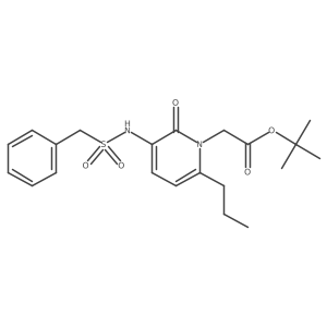 Tert-butyl 2-[3-(benzylsulfonylamino)-2-oxo-6-propylpyridin-1-yl]acetate Structure