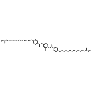 1,4-Bis[4-(11-acryloyloxyundecyloxy)benzoyloxy]-2-methylbenzene结构式