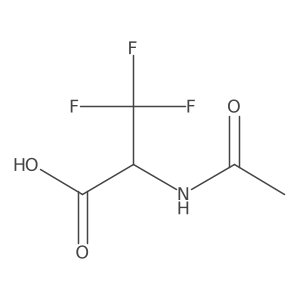 2-Acetamido-3,3,3-trifluoropropanoic acid结构式