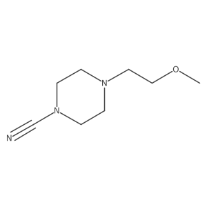 4-(2-Methoxyethyl)piperazine-1-carbonitrile结构式