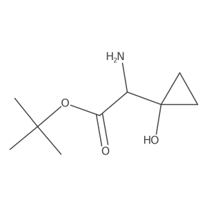 1-(Boc-aminomethyl)cyclopropan-1-ol结构式