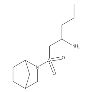 1-{2-Azabicyclo[2.2.1]heptane-2-sulfonyl}pentan-2-amine Structure