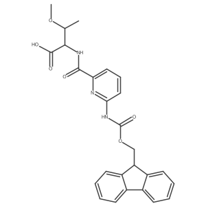 (2S,3R)-2-{[6-({[(9H-fluoren-9-yl)methoxy]carbonyl}amino)pyridin-2-yl]formamido}-3-methoxybutanoic acid Structure