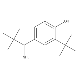 4-(1-Amino-2,2-dimethylpropyl)-2-tert-butylphenol结构式