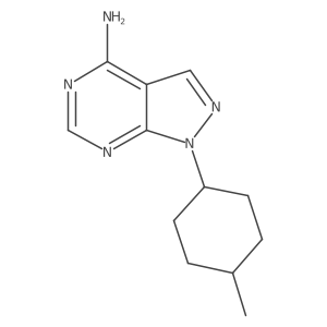 1-(4-methylcyclohexyl)-1H-pyrazolo[3,4-d]pyrimidin-4-amine结构式