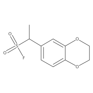 1-(2,3-Dihydro-1,4-benzodioxin-6-yl)ethane-1-sulfonyl fluoride结构式