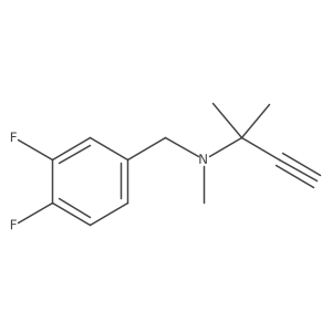 [(3,4-Difluorophenyl)methyl](methyl)(2-methylbut-3-yn-2-yl)amine结构式