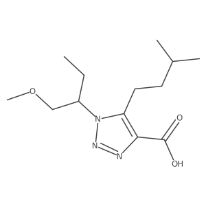 1-(1-methoxybutan-2-yl)-5-(3-methylbutyl)-1H-1,2,3-triazole-4-carboxylic acid Structure