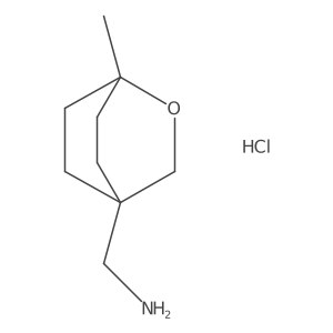 {1-Methyl-2-oxabicyclo[2.2.2]octan-4-yl}methanamine hydrochloride Structure