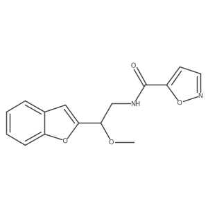 N-[2-(1-benzofuran-2-yl)-2-methoxyethyl]-1,2-oxazole-5-carboxamide Structure