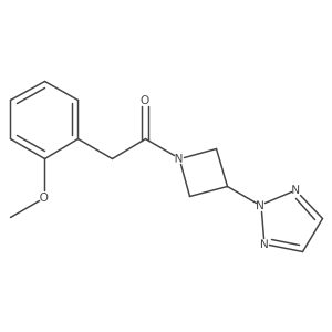 1-(3-(2H-1,2,3-triazol-2-yl)azetidin-1-yl)-2-(2-methoxyphenyl)ethan-1-one Structure