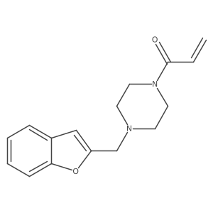 1-[4-(1-Benzofuran-2-ylmethyl)piperazin-1-yl]prop-2-en-1-one结构式
