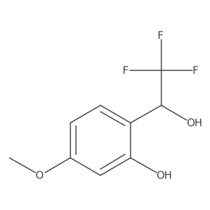 5-methoxy-2-[(1R)-2,2,2-trifluoro-1-hydroxyethyl]phenol Structure