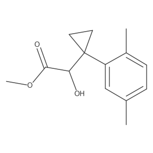 Methyl 2-[1-(2,5-dimethylphenyl)cyclopropyl]-2-hydroxyacetate结构式