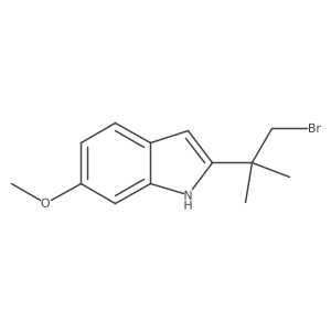 2-(1-bromo-2-methylpropan-2-yl)-6-methoxy-1H-indole Structure