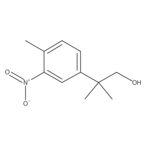 2-Methyl-2-(4-methyl-3-nitrophenyl)propan-1-ol Structure
