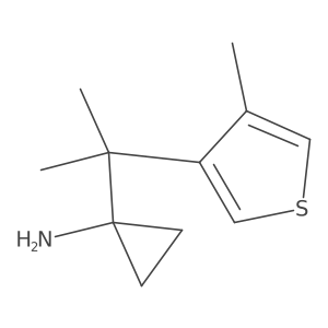1-[2-(4-Methylthiophen-3-yl)propan-2-yl]cyclopropan-1-amine Structure