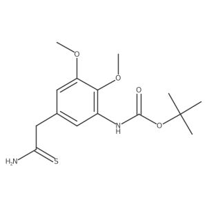 tert-butyl N-[5-(carbamothioylmethyl)-2,3-dimethoxyphenyl]carbamate结构式