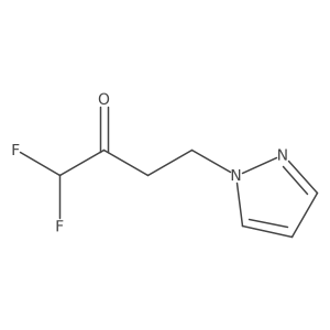 1,1-difluoro-4-(1H-pyrazol-1-yl)butan-2-one Structure