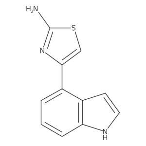 4-(1H-indol-4-yl)-1,3-thiazol-2-amine结构式