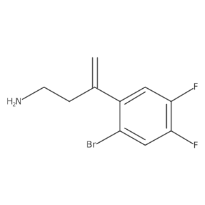 3-(2-Bromo-4,5-difluorophenyl)but-3-en-1-amine Structure