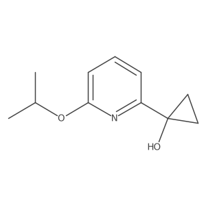 1-[6-(Propan-2-yloxy)pyridin-2-yl]cyclopropan-1-ol结构式
