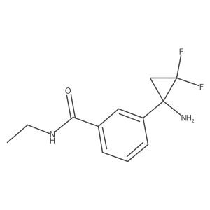 3-(1-amino-2,2-difluorocyclopropyl)-N-ethylbenzamide Structure