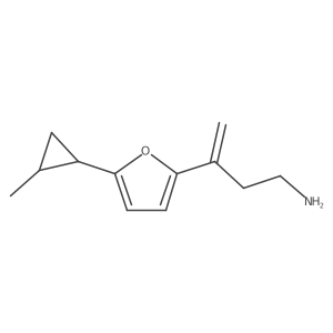 3-[5-(2-Methylcyclopropyl)furan-2-yl]but-3-en-1-amine结构式