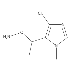 O-[1-(4-chloro-1-methyl-1H-imidazol-5-yl)ethyl]hydroxylamine结构式