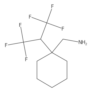 [1-(1,1,1,3,3,3-Hexafluoropropan-2-yl)cyclohexyl]methanamine结构式
