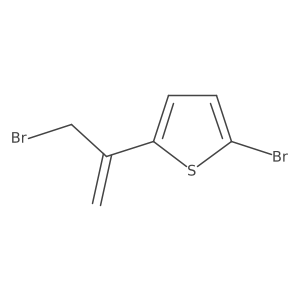 2-Bromo-5-(3-bromoprop-1-en-2-yl)thiophene Structure