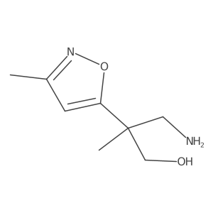 3-Amino-2-methyl-2-(3-methyl-1,2-oxazol-5-yl)propan-1-ol Structure
