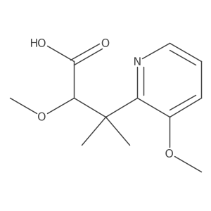 2-Methoxy-3-(3-methoxypyridin-2-yl)-3-methylbutanoic acid Structure
