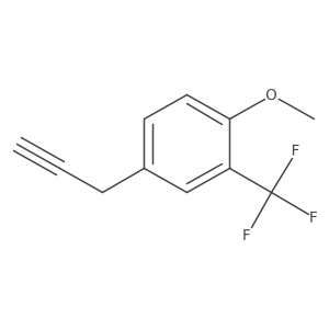1-Methoxy-4-(prop-2-yn-1-yl)-2-(trifluoromethyl)benzene Structure