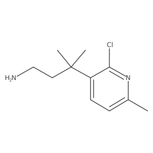 3-(2-Chloro-6-methylpyridin-3-yl)-3-methylbutan-1-amine Structure