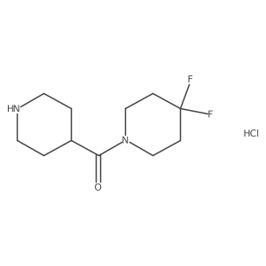 4,4-Difluoro-1-(piperidine-4-carbonyl)piperidine hydrochloride Structure