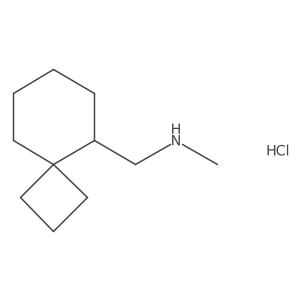 N-Methyl-1-spiro[3.5]nonan-9-ylmethanamine;hydrochloride结构式