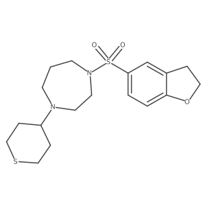 1-(2,3-Dihydro-1-benzofuran-5-sulfonyl)-4-(thian-4-yl)-1,4-diazepane结构式