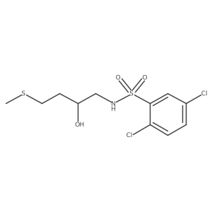 2,5-dichloro-N-[2-hydroxy-4-(methylsulfanyl)butyl]benzene-1-sulfonamide结构式