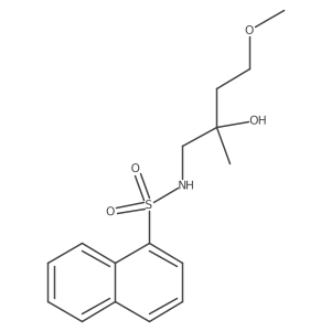 N-(2-hydroxy-4-methoxy-2-methylbutyl)naphthalene-1-sulfonamide Structure