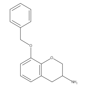 8-(benzyloxy)-3,4-dihydro-2H-1-benzopyran-3-amine结构式