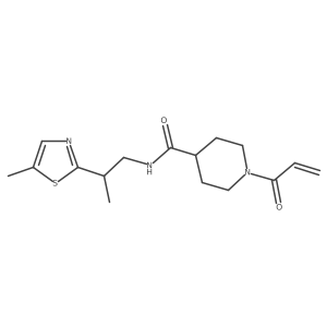 1-Acryloyl-N-(2-(5-methylthiazol-2-yl)propyl)piperidine-4-carboxamide Structure