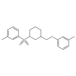 2-Methyl-4-{[1-(3-methylbenzenesulfonyl)piperidin-3-yl]methoxy}pyridine结构式
