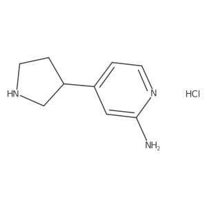 4-(Pyrrolidin-3-yl)pyridin-2-amine hydrochloride Structure
