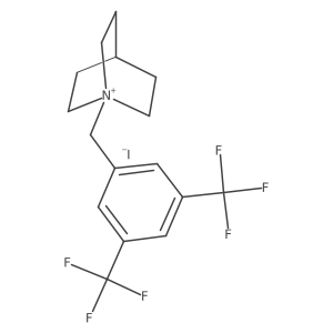 1-(3,5-Bis(trifluoromethyl)benzyl)quinuclidin-1-ium iodide结构式