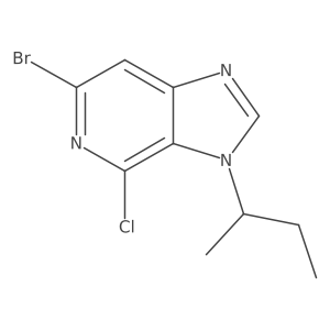 (S)-6-Bromo-3-(sec-butyl)-4-chloro-3H-imidazo[4,5-c]pyridine结构式