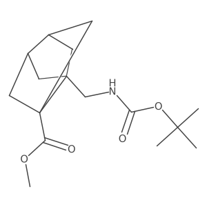 Methyl 5-({[(tert-butoxy)carbonyl]amino}methyl)tricyclo[3.3.0.0,3,7]octane-1-carboxylate Structure