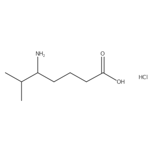 5-Amino-6-methylheptanoic acid;hydrochloride结构式