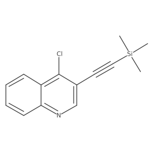 4-Chloro-3-[2-(trimethylsilyl)ethynyl]quinoline结构式