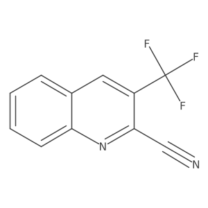 3-(Trifluoromethyl)-2-quinolinecarbonitrile结构式